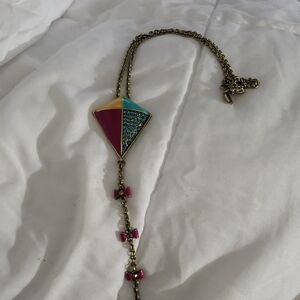 Heidi Daus Pink and Blue Necklace Elegant Jewelry